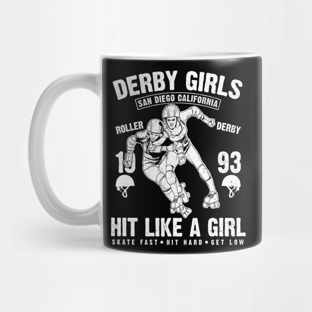 Derby Girl, Roller Derby Players by DanDesigns